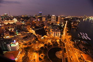 Saigon night skyline